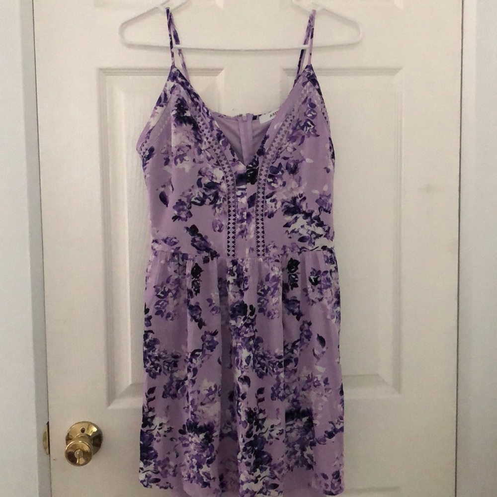 Beautiful floral lavender dress